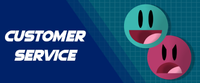 CUSTOMER SERVICE - Happy and angry faces
